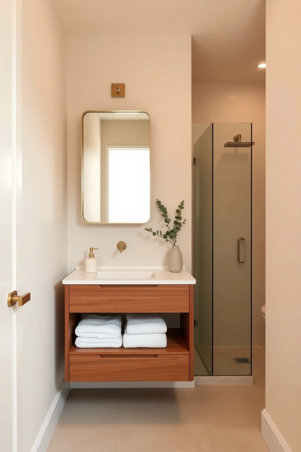 Start With a 24-Inch Vanity That Opens the Room