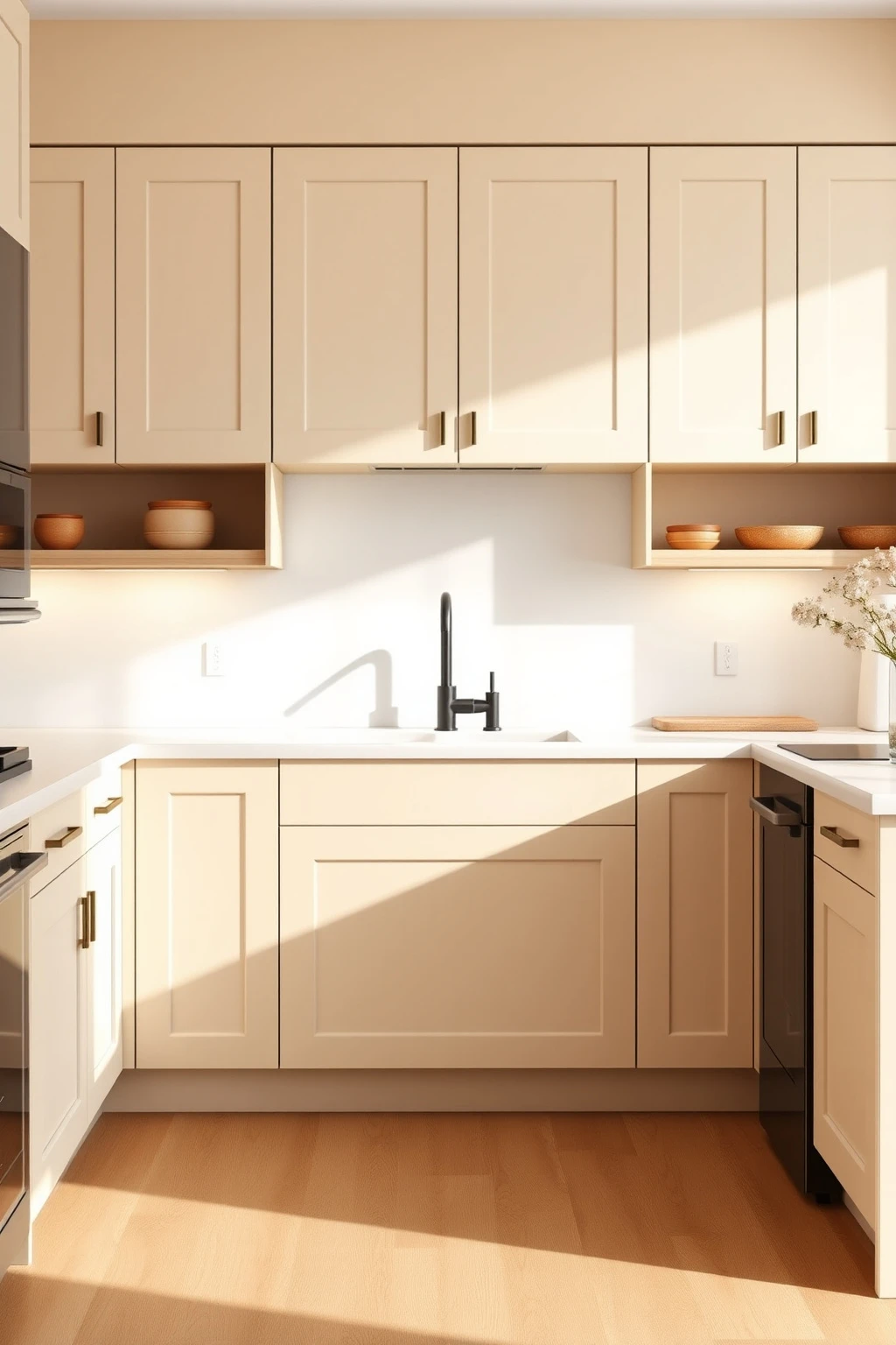 Choose Warm-Ivory Cabinets (Not Beige-Wall Beige)