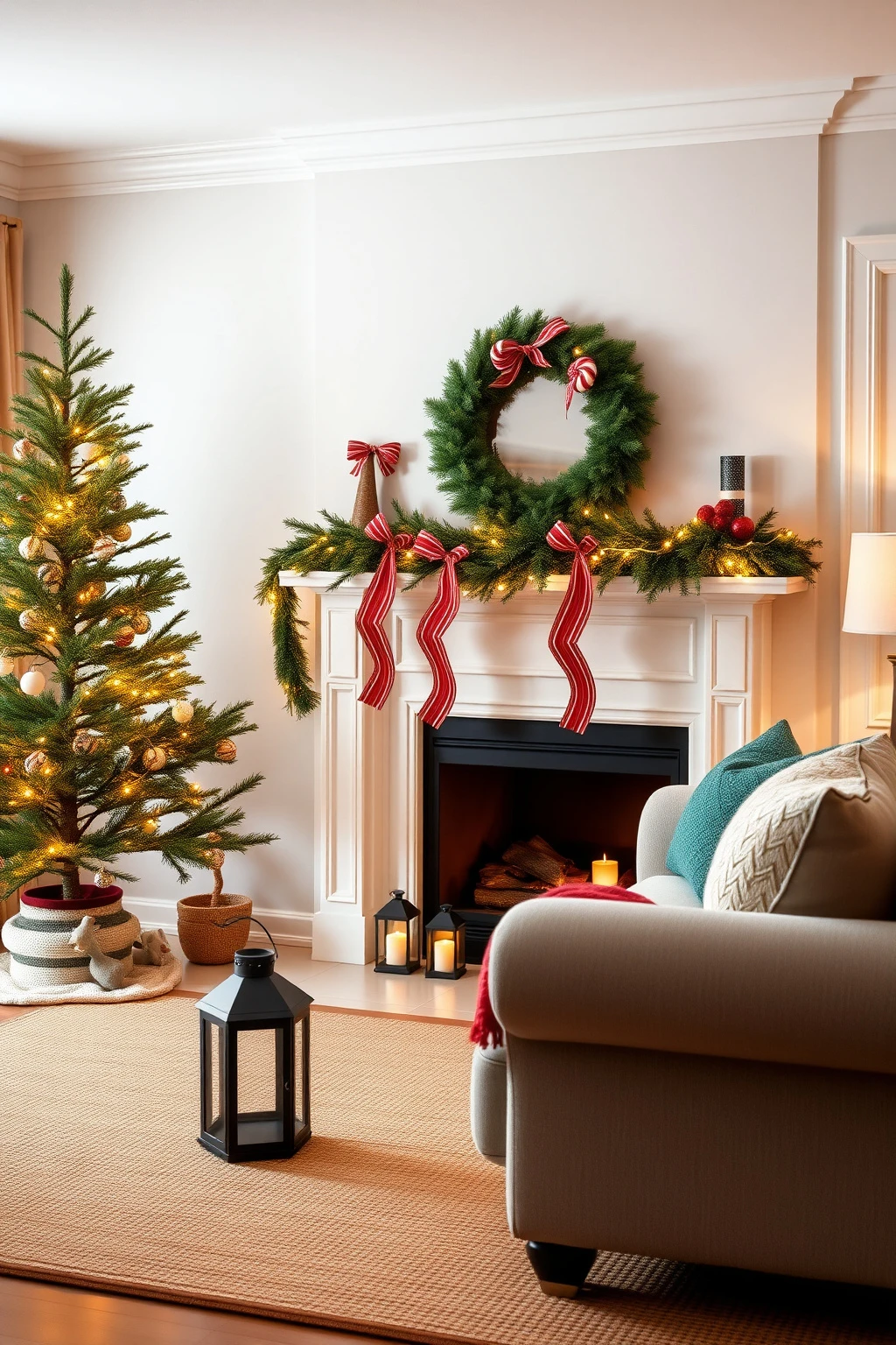 Swap harsh bulbs for Whoville glow in a dark, north-facing living room