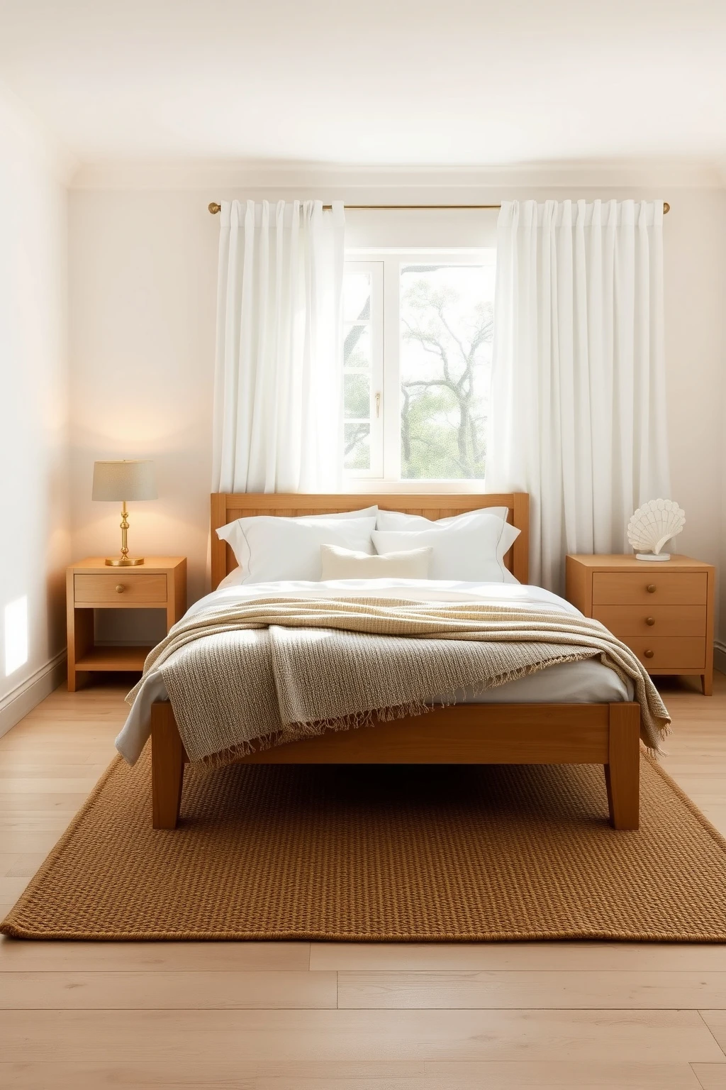 Soft Sun-Washed Neutrals with Driftwood Texture