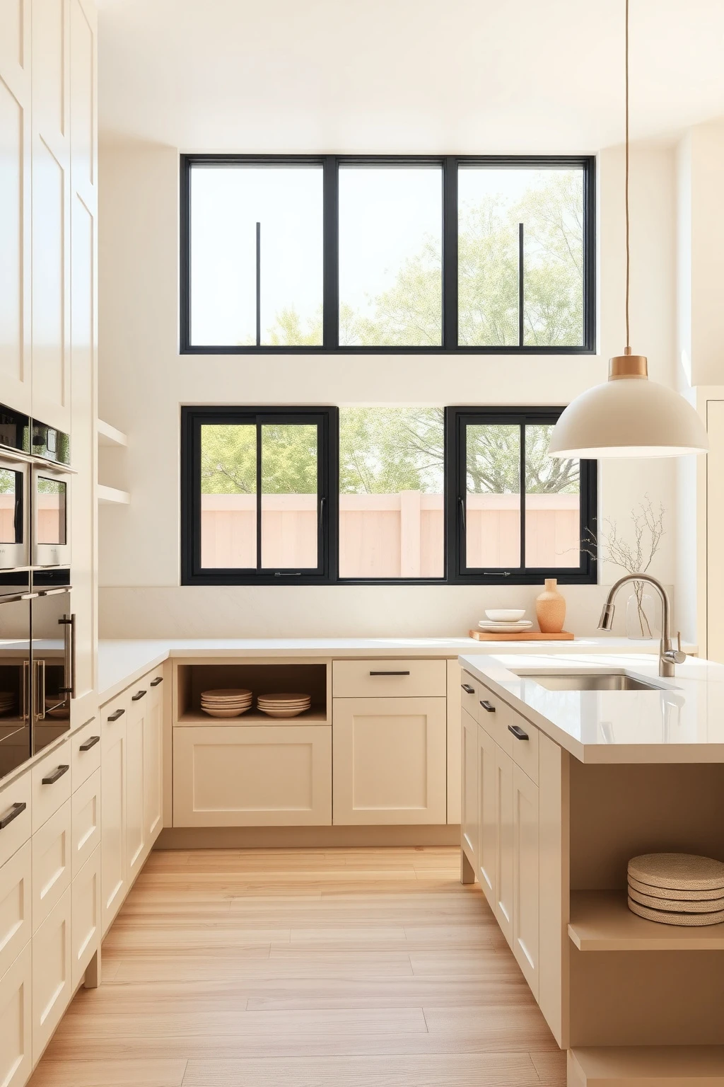Create a ‘Beige Frame’ with Dark Window Trim