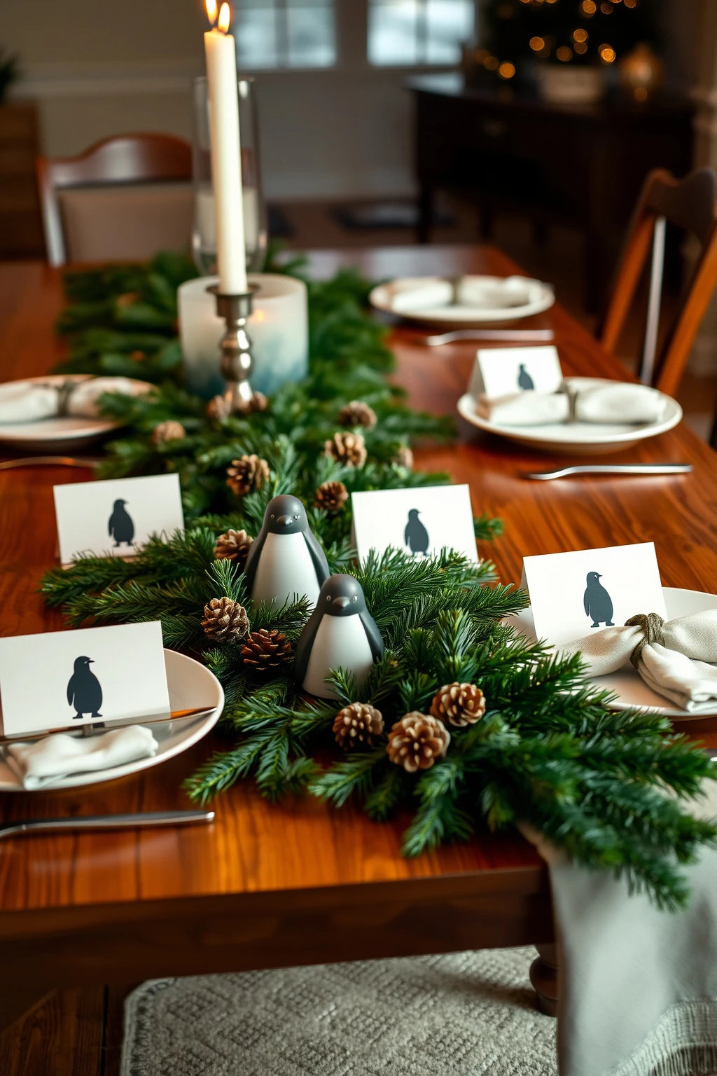 Use Penguin Place Cards for a Dining Table That Feels Intentional