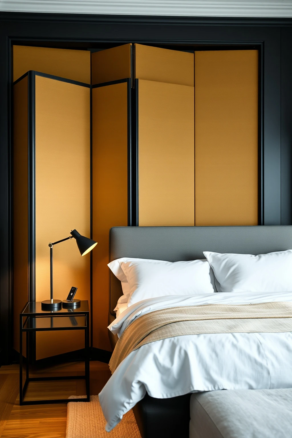 Bi-Fold Closet Door Hack Using Fabric Panels