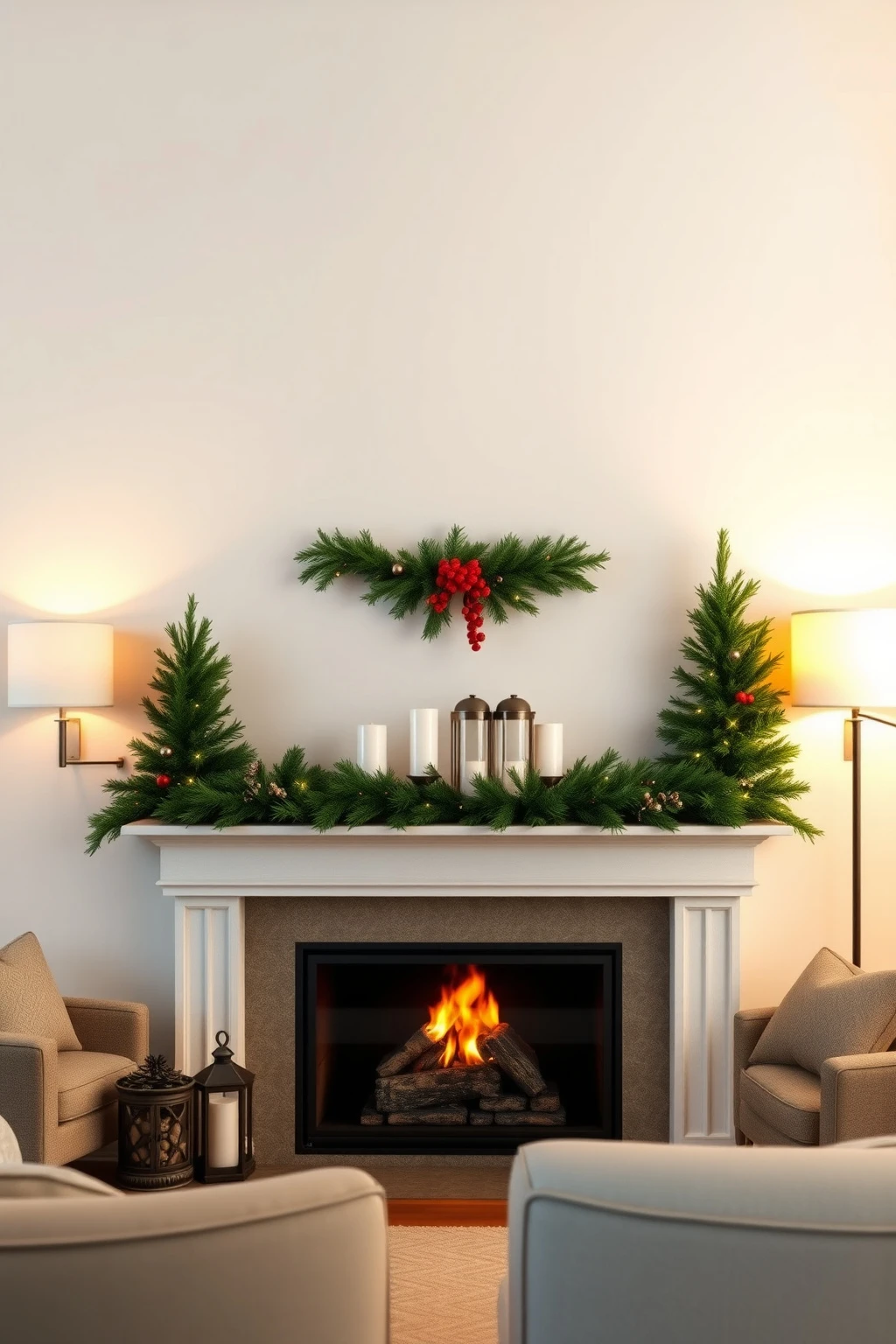 Don’t block the flue: keep decor 12 inches away from heat