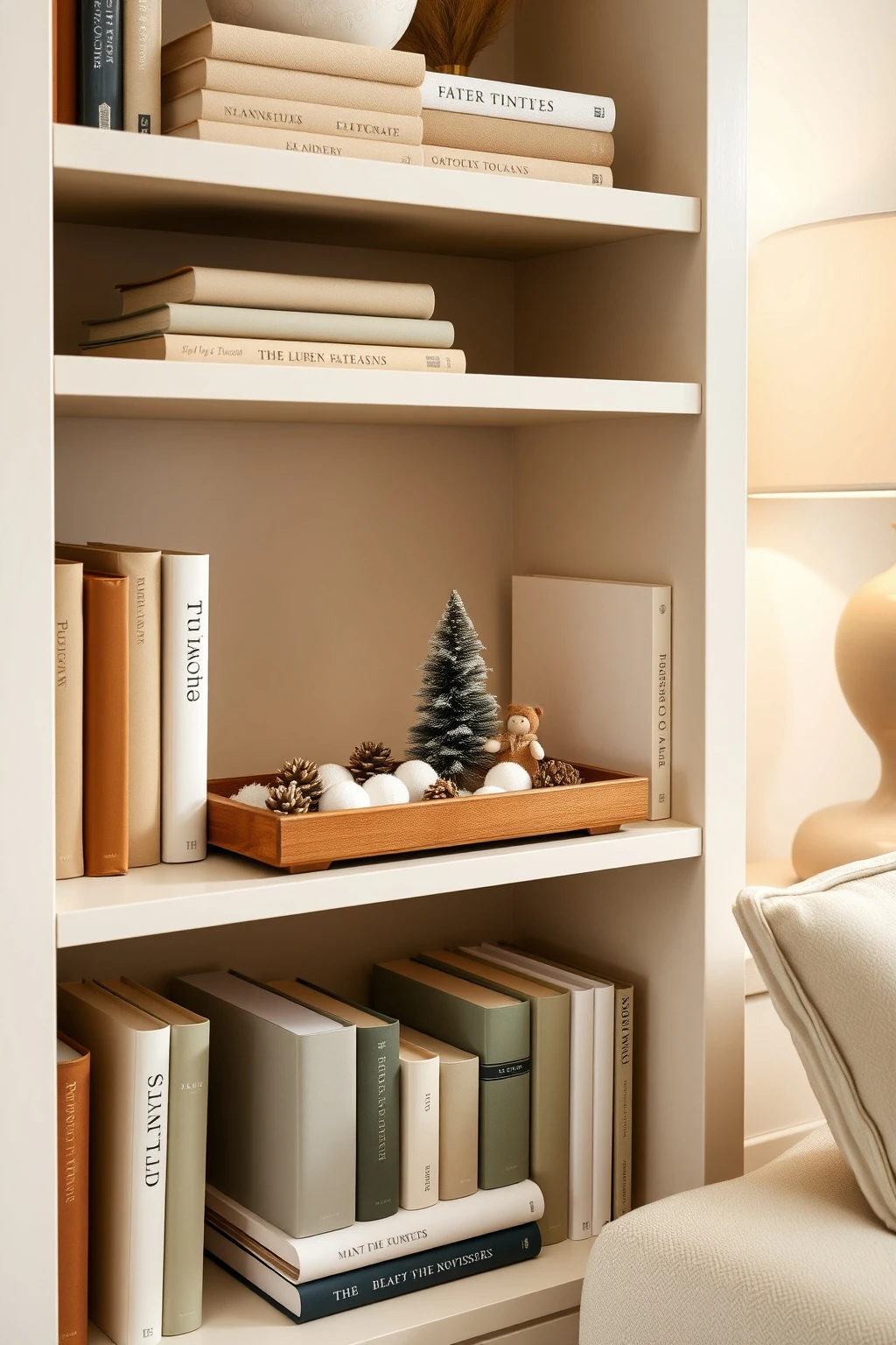 Give your bookshelf a “toy theater” vignette
