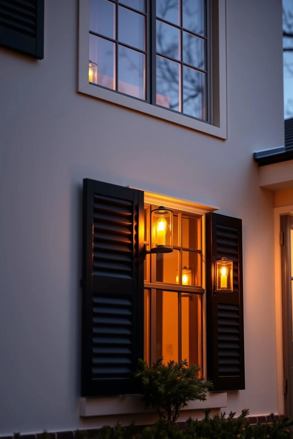 Window Shutter “Candle” Bulbs for a Vintage-Lantern Look