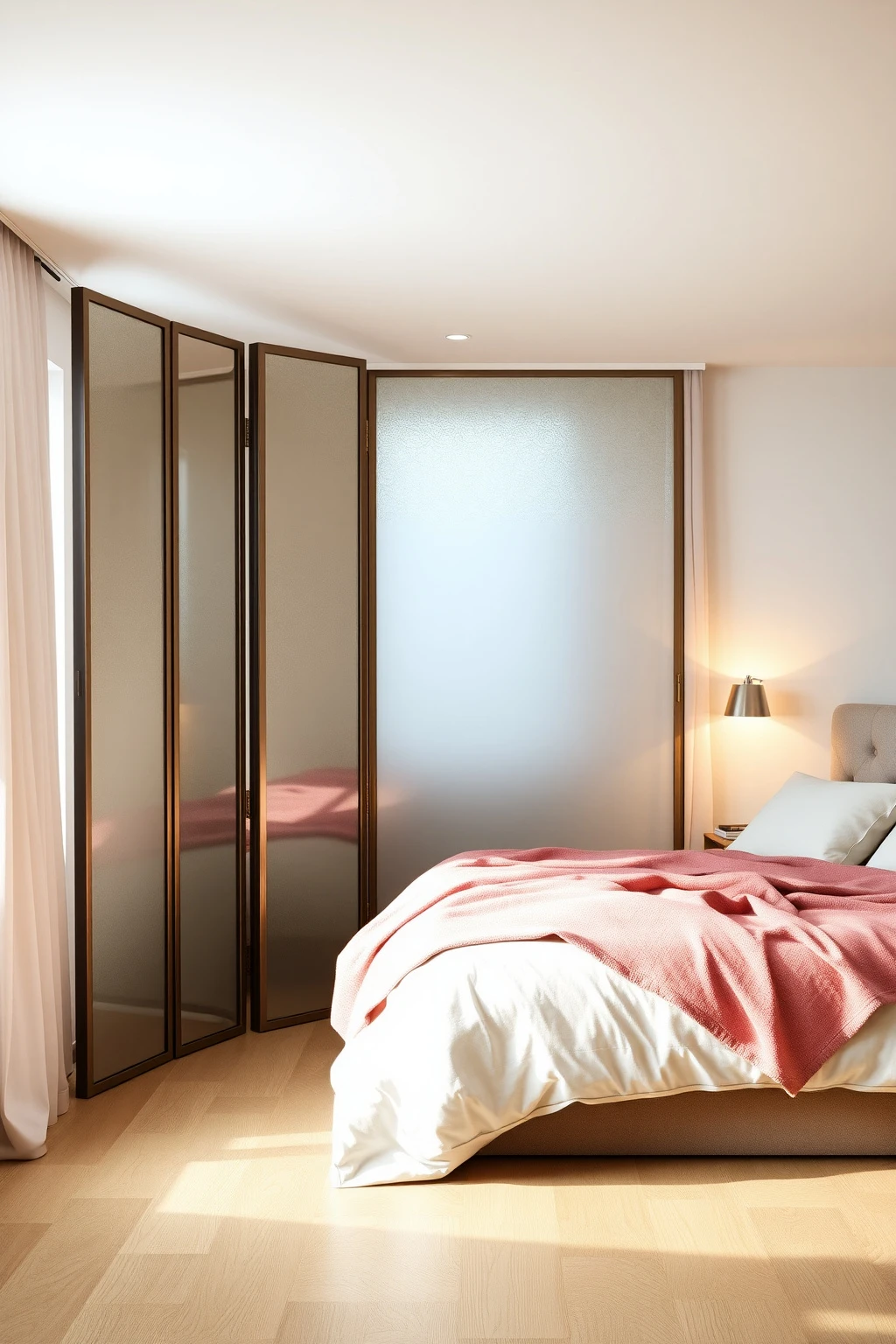 Layered Mirror Screen: Privacy Without Losing Light