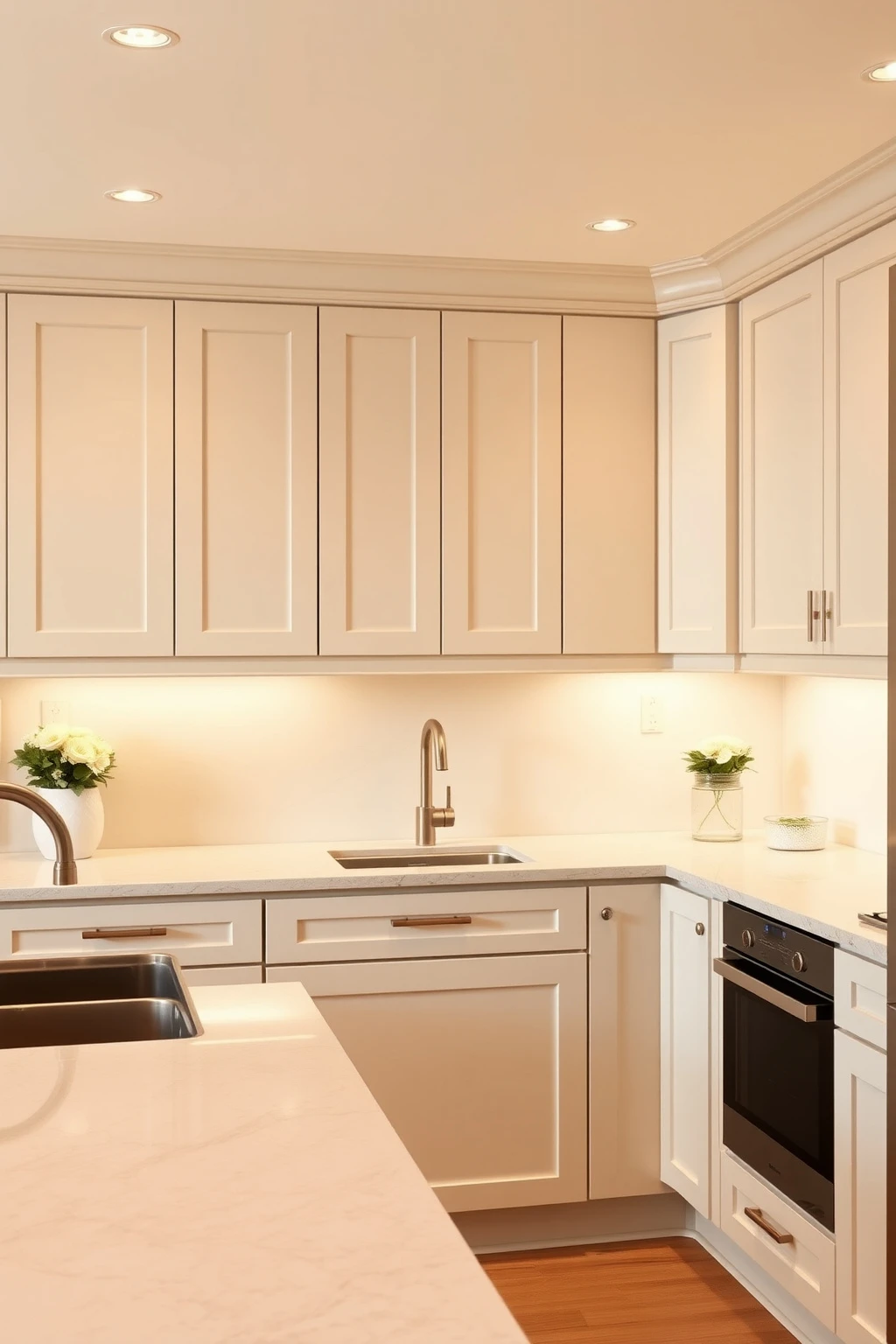 Use a warm white palette that doesn’t go yellow on you