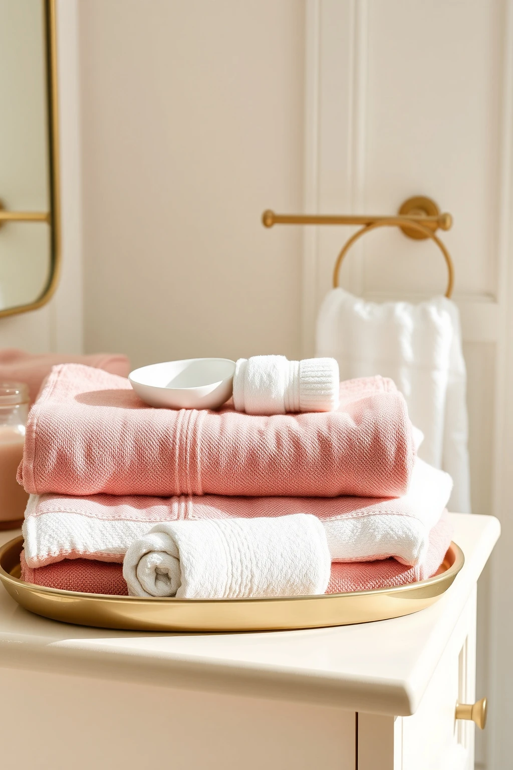 Replace Basic Towels with Stonewashed Cotton in Dusty Rose
