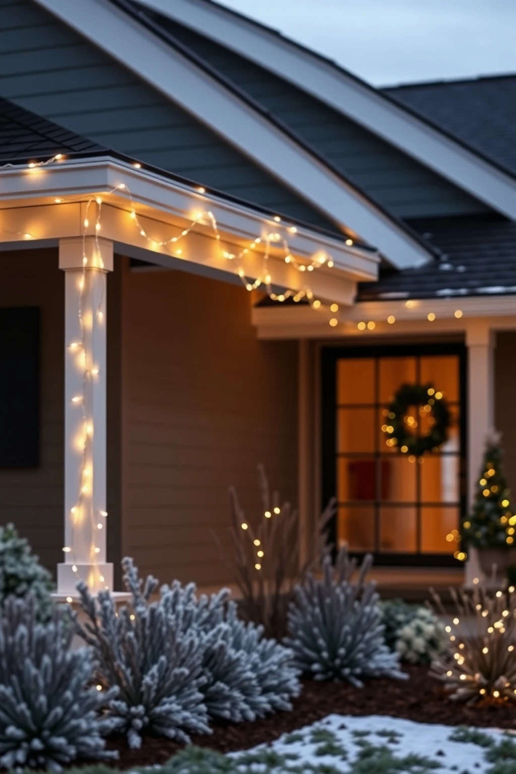 Go vertical with eave-to-ground lighting using net-less strands