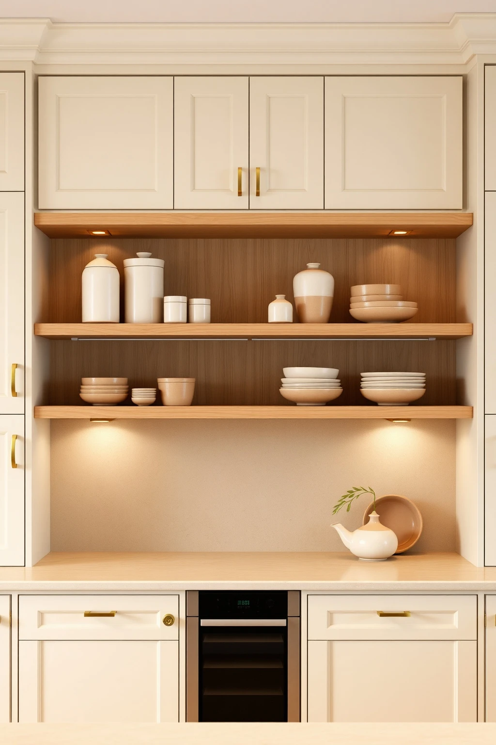 Make Open Shelving Feel Modern with Uniform Objects