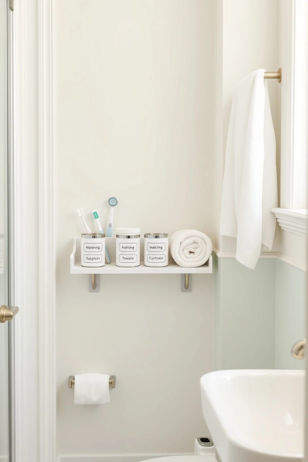 KIDS BATH Hack: Use a Height-Appropriate Lower Shelf for “Return Zones”