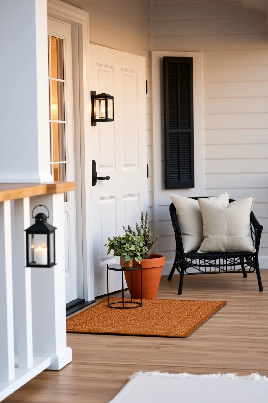 Create Contrast With Black Hardware, Not Over-the-Top Wallpaper