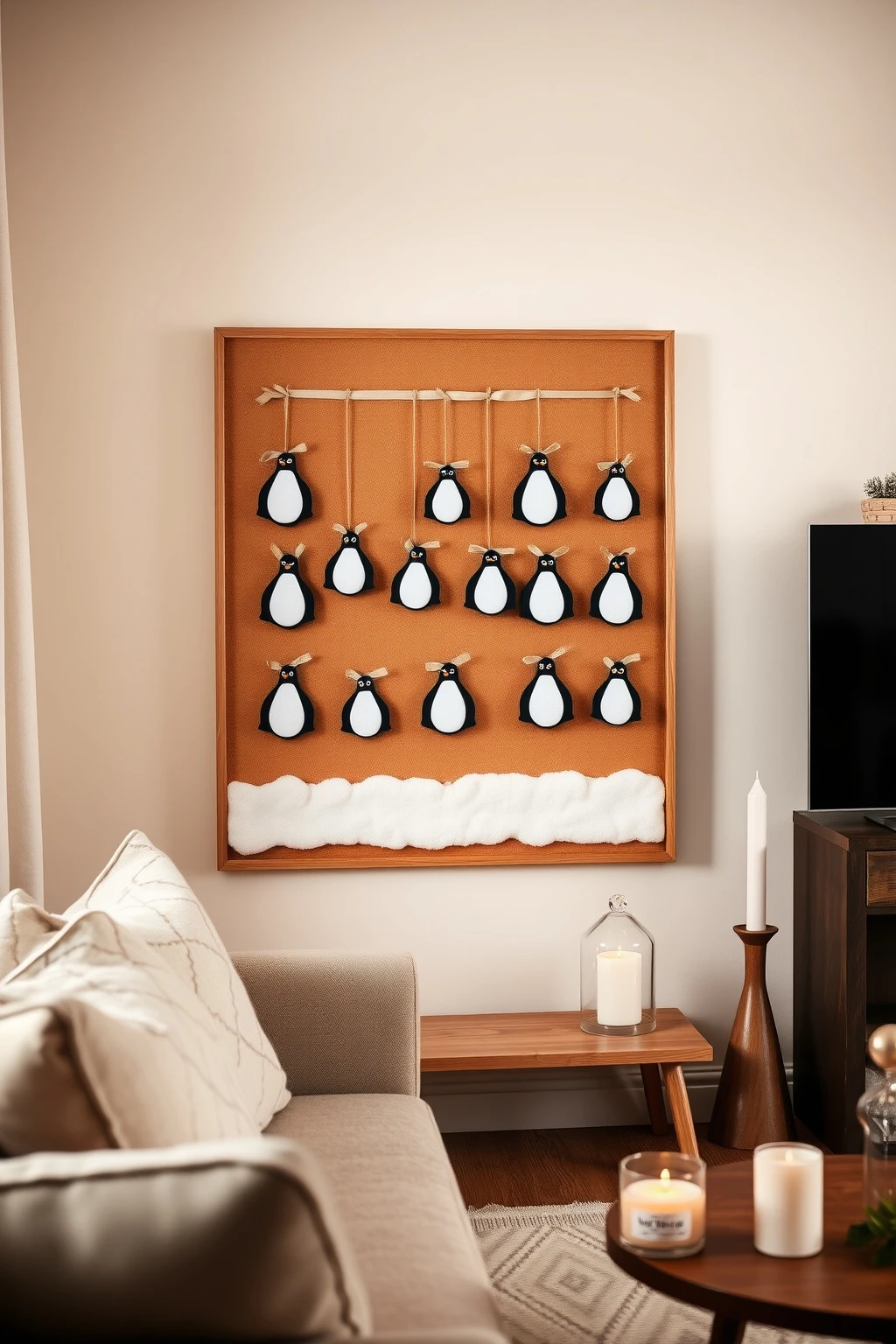 Make a DIY Penguin Ornaments Display Board for Quick Swaps