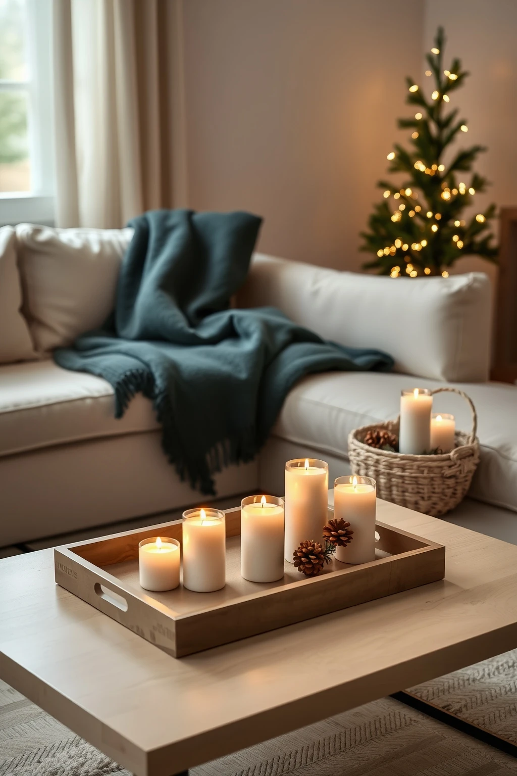 Use battery candles and place them on “safe zones” near seating