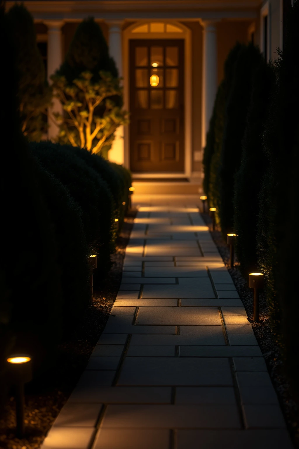 Small Yard Path Markers with the 12-Inch Rule