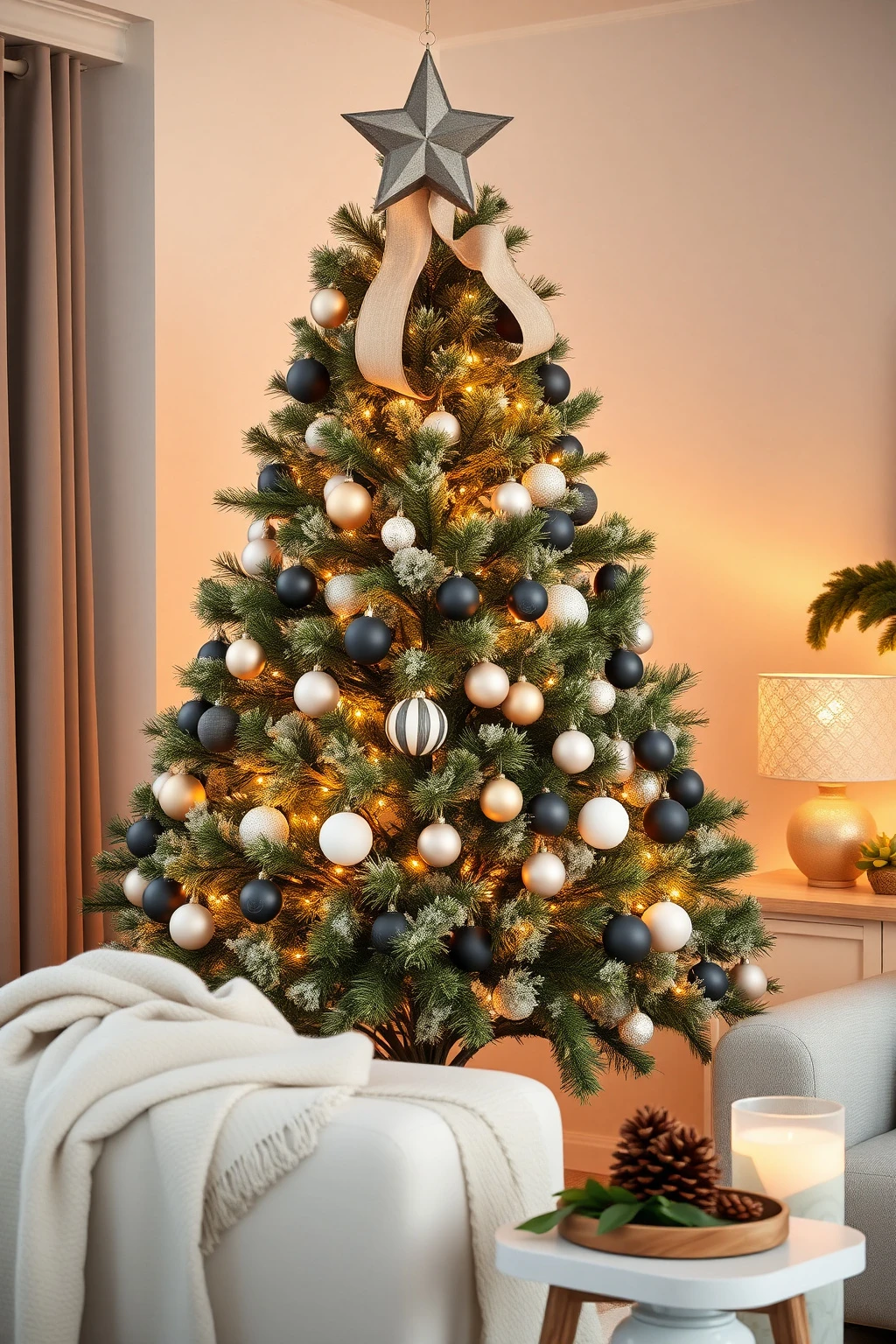Make your tree topper do the work of three ornaments