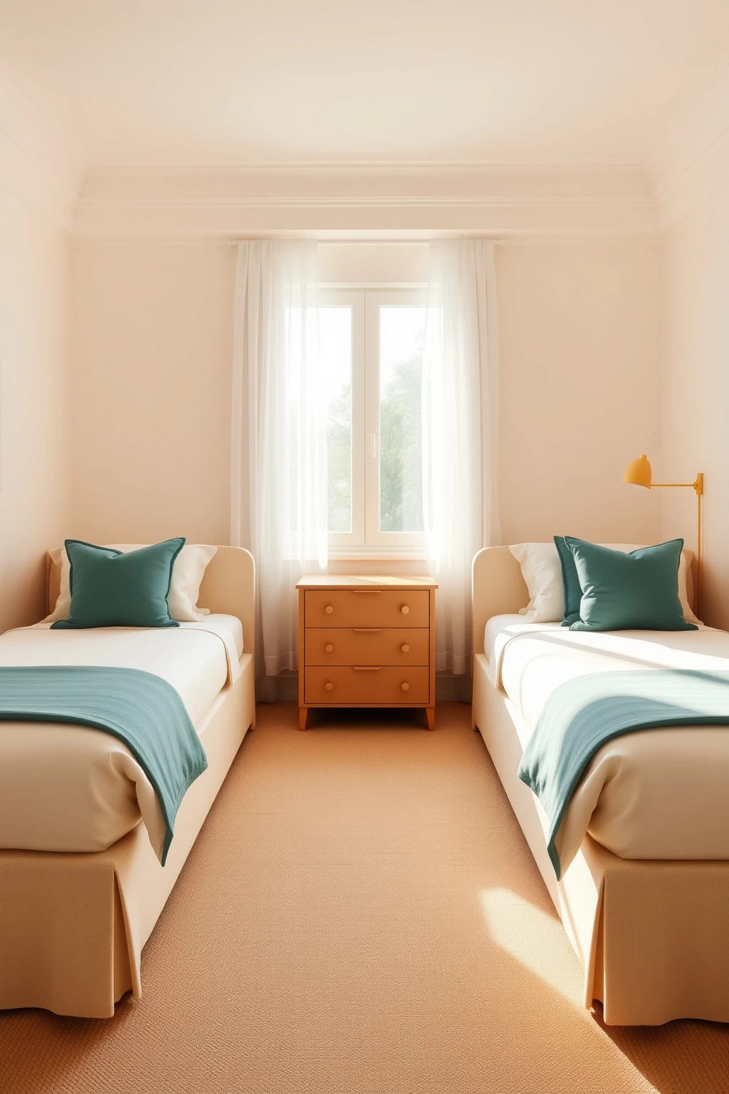 Use staggered headboards to keep circulation clear