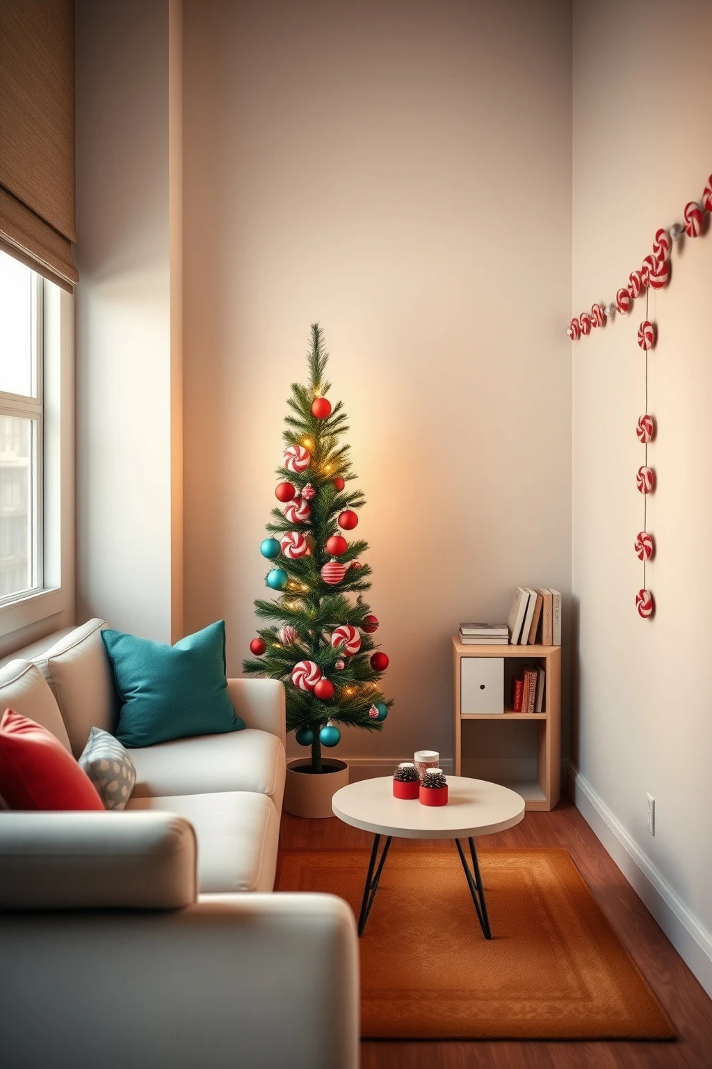 Make a Whoville corner tree work in a tiny studio