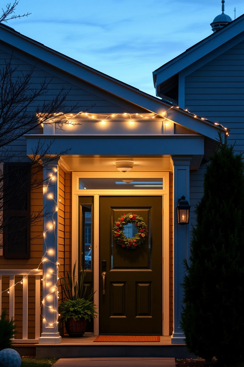 Choose “steady” lights for a luxe look, not random blinking
