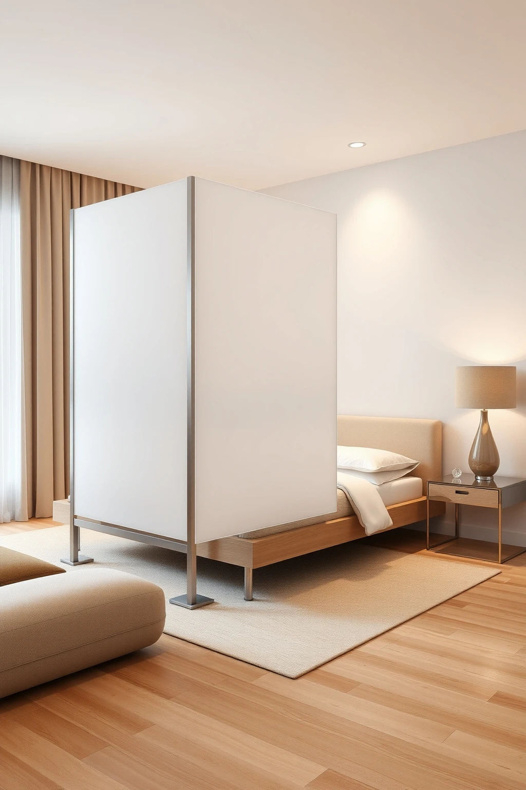 Freestanding Acrylic or Polycarbonate Screen for Clear Boundaries
