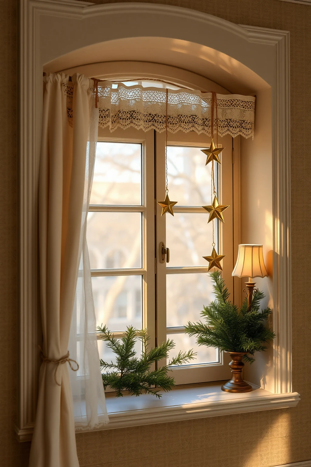 Hanging Window Stars from Twine, Not Plastic Hooks