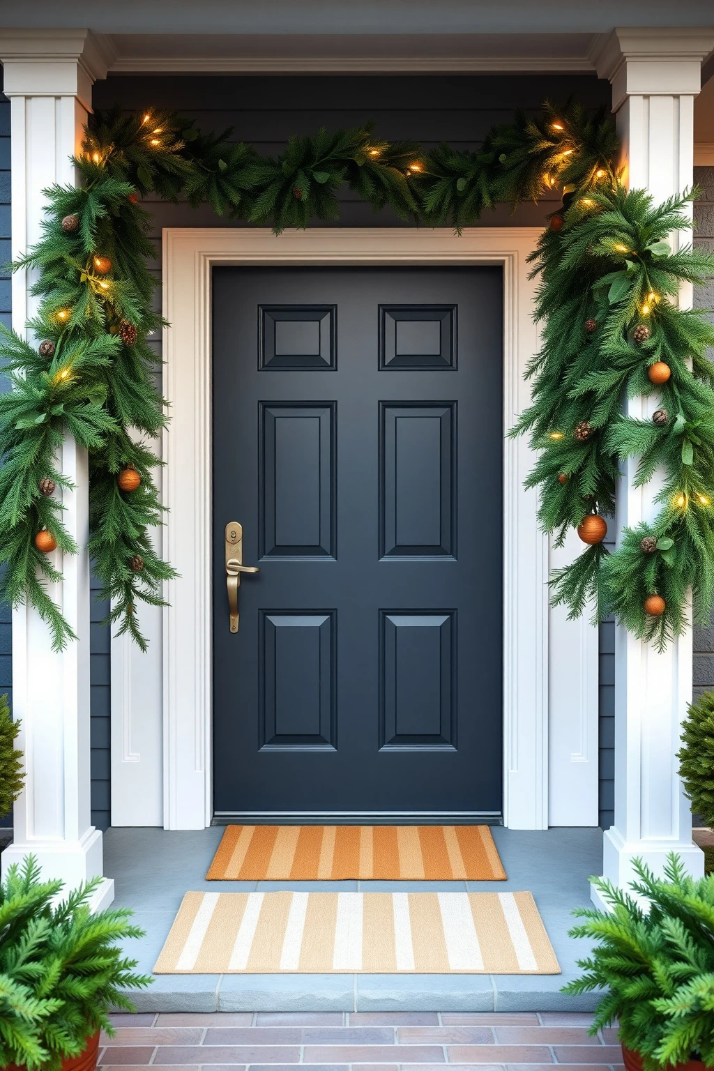 Drape garland like a curtain: add 8-inch “breaks”