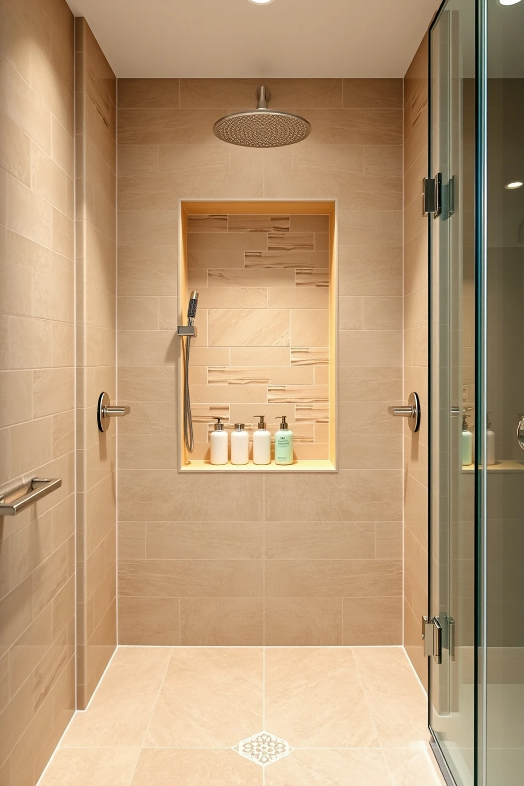 Use a Recessed Niche for Shampoo so the Shower Stays Tidy