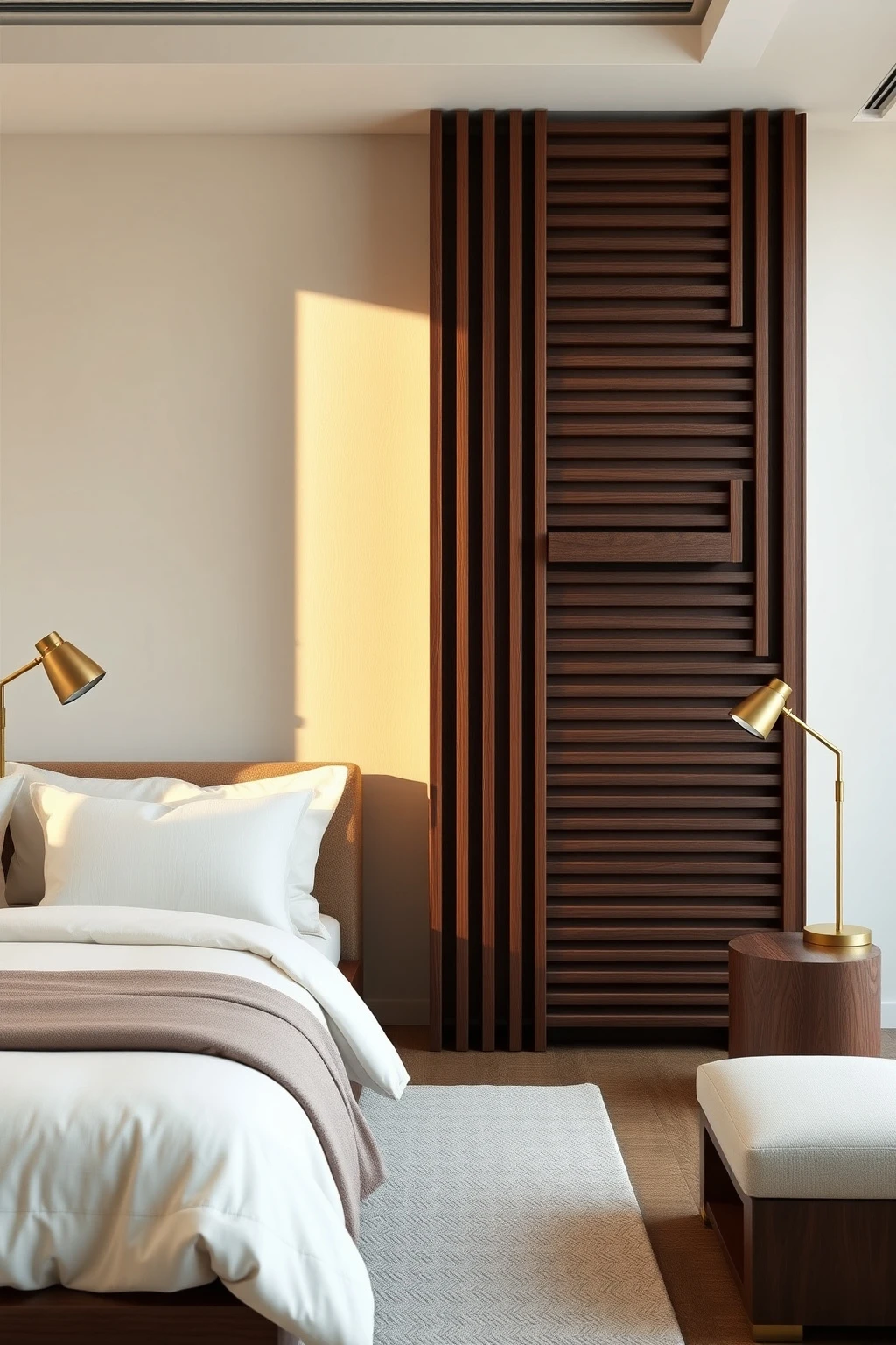 DIY Slatted Wood Screen with 1-Inch Horizontal Bars