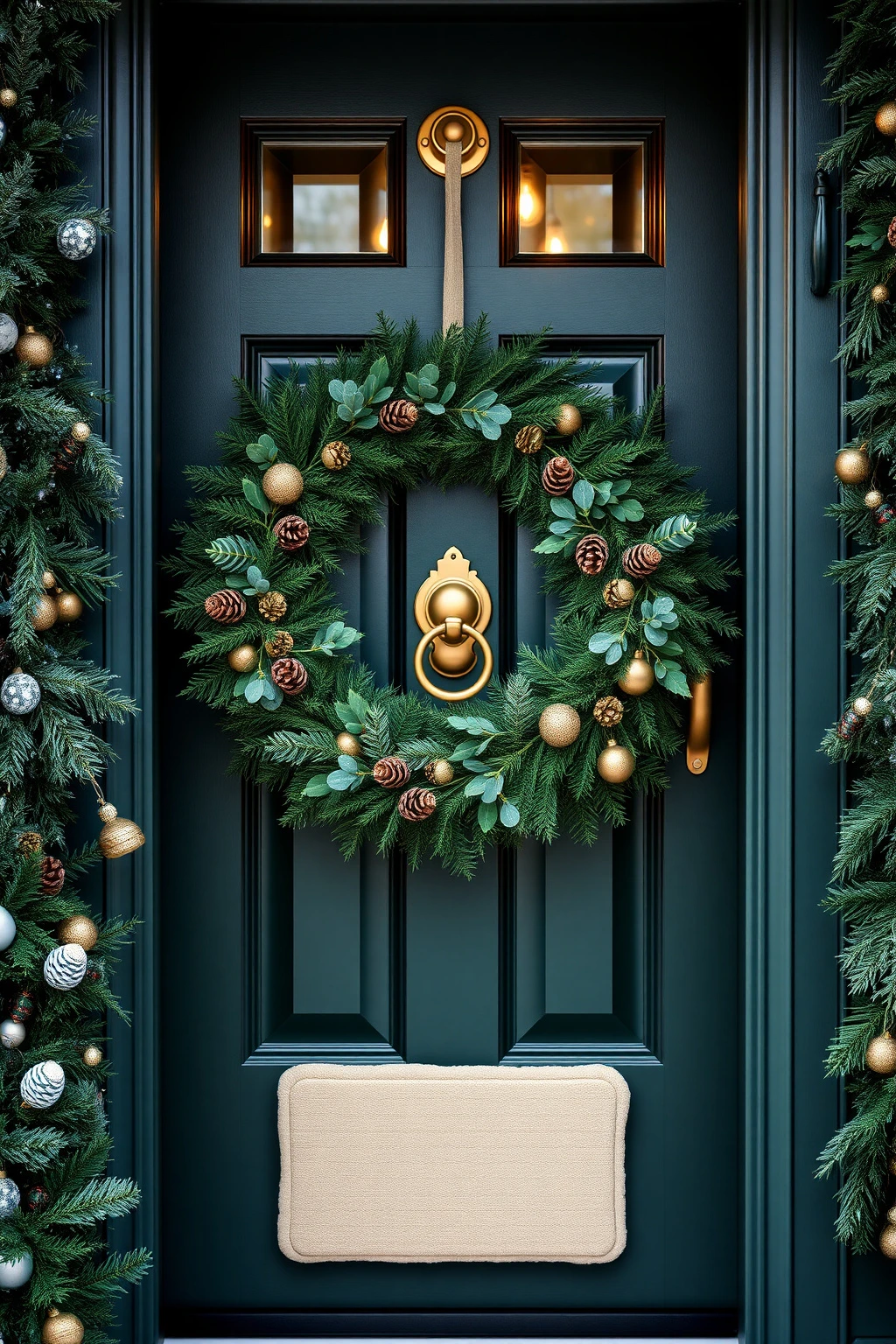 Warm-brass rule: match your ornaments to your hardware finish