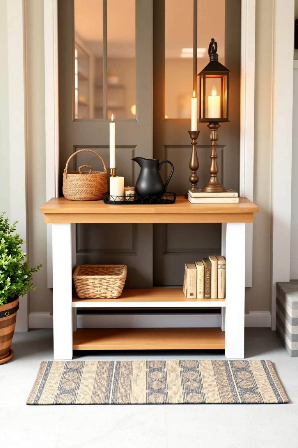 Pick a Console Table With Open Shelving So It Doesn’t Feel Heavy