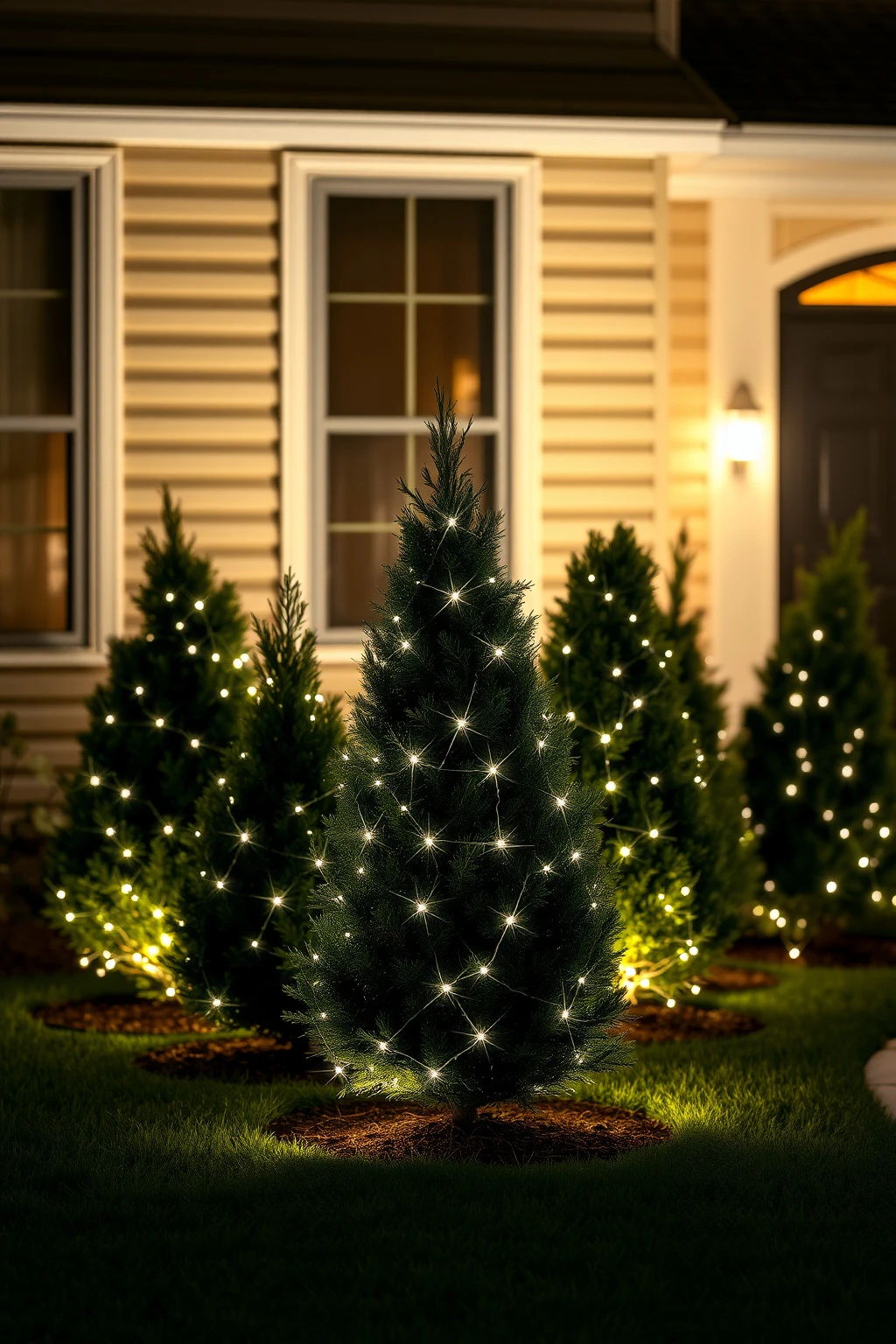 Net Lights on Shrubs That Don’t Look Like a Costume