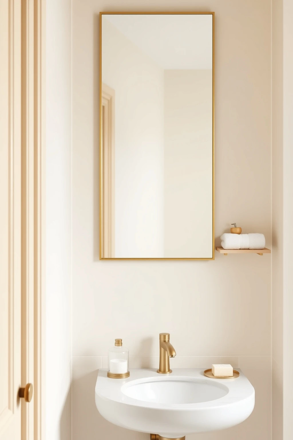 Layer a Mirror That’s Slightly Oversized, Not Wide