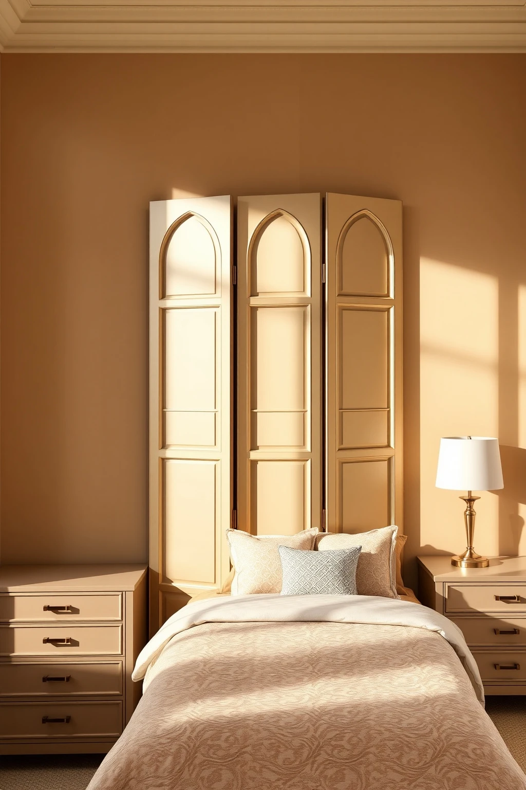 Faux-Fireplace Screen Style with Folding Panels