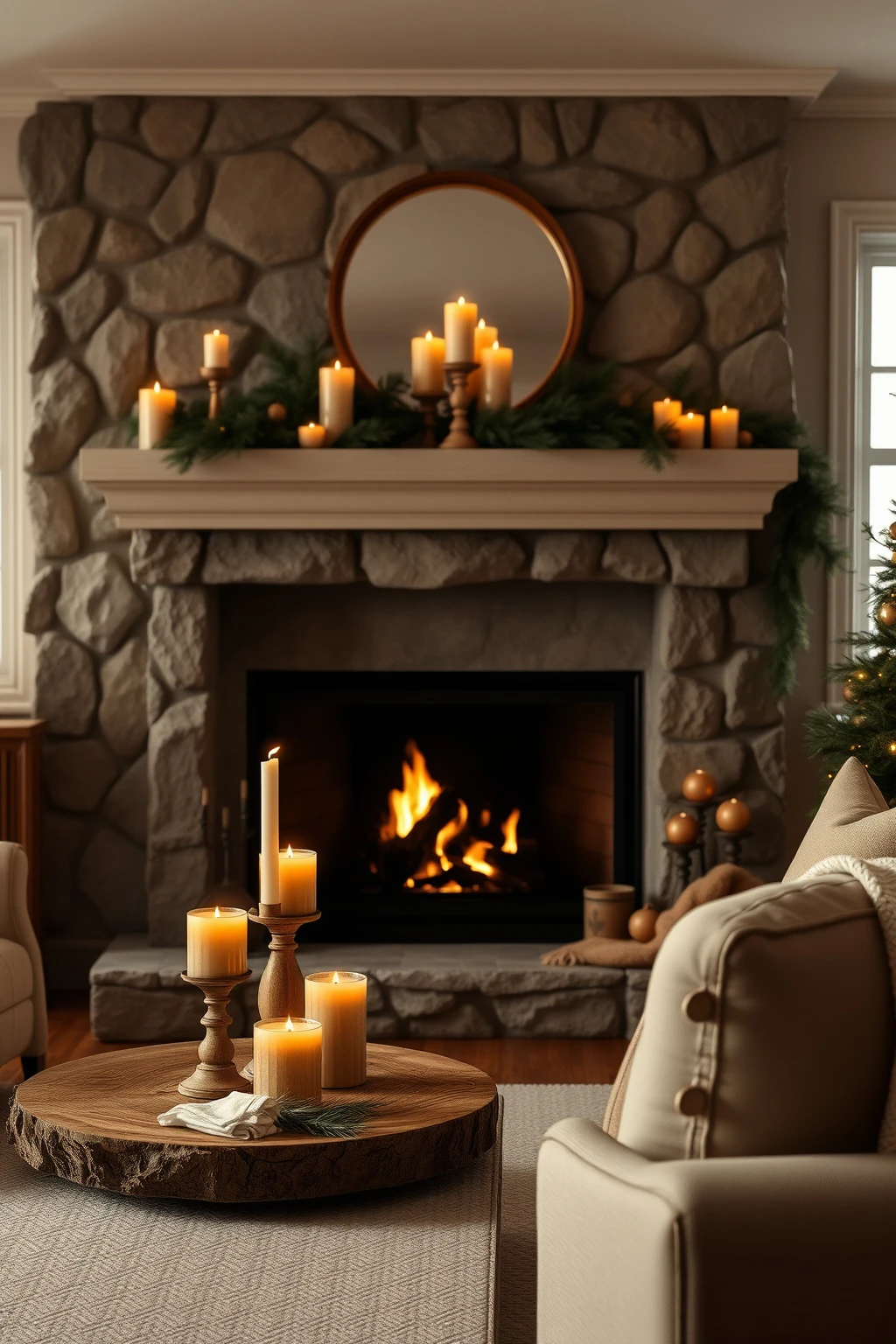 Swap pine-scent candles for a wood-and-amber option (smells matter)