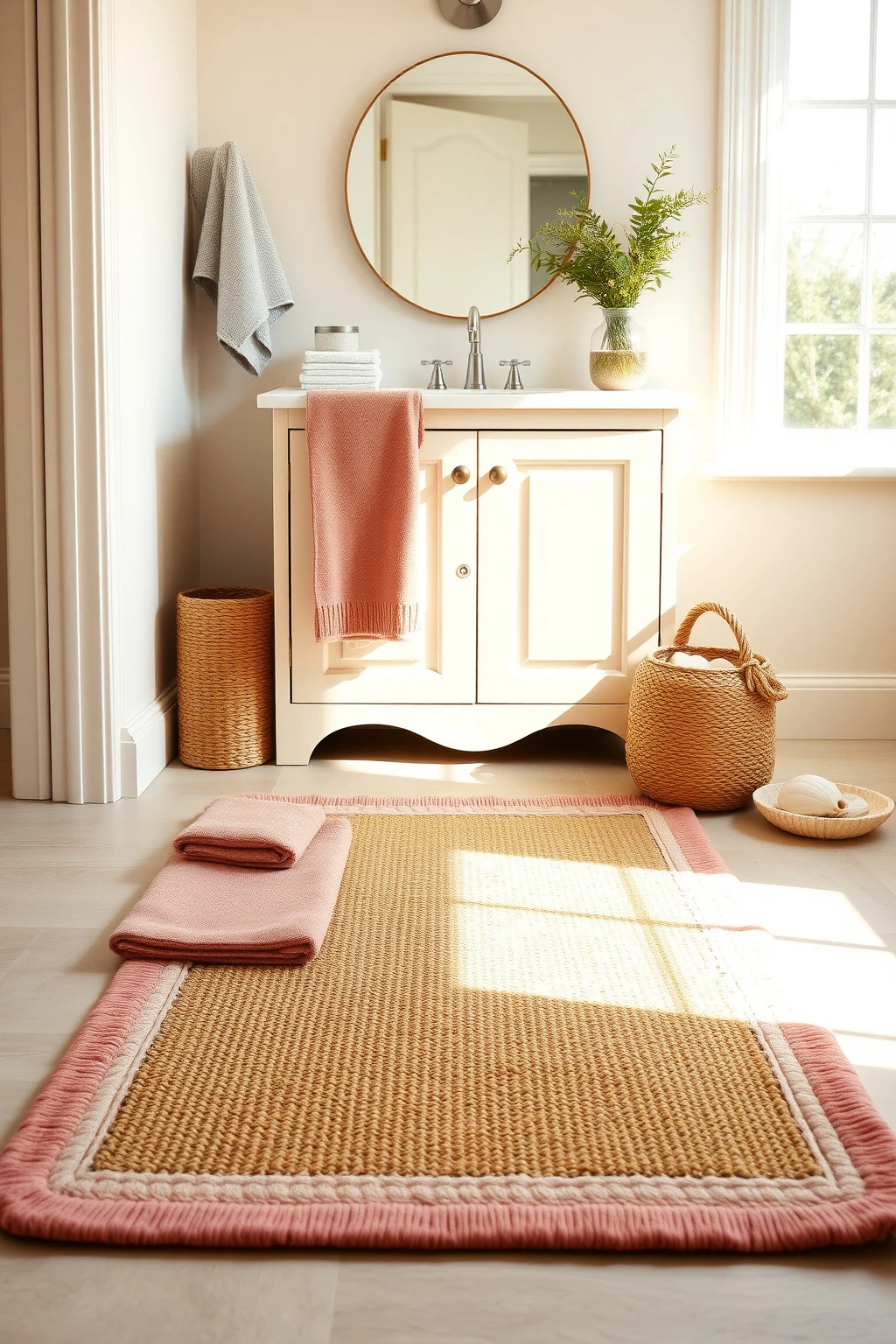 Pick the Right Pink Rug: Jute + Blush-Edge for Coastal Calm
