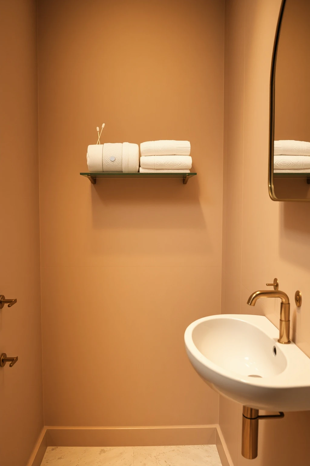 Add a Narrow Wall Shelf for “In-Use” Supplies