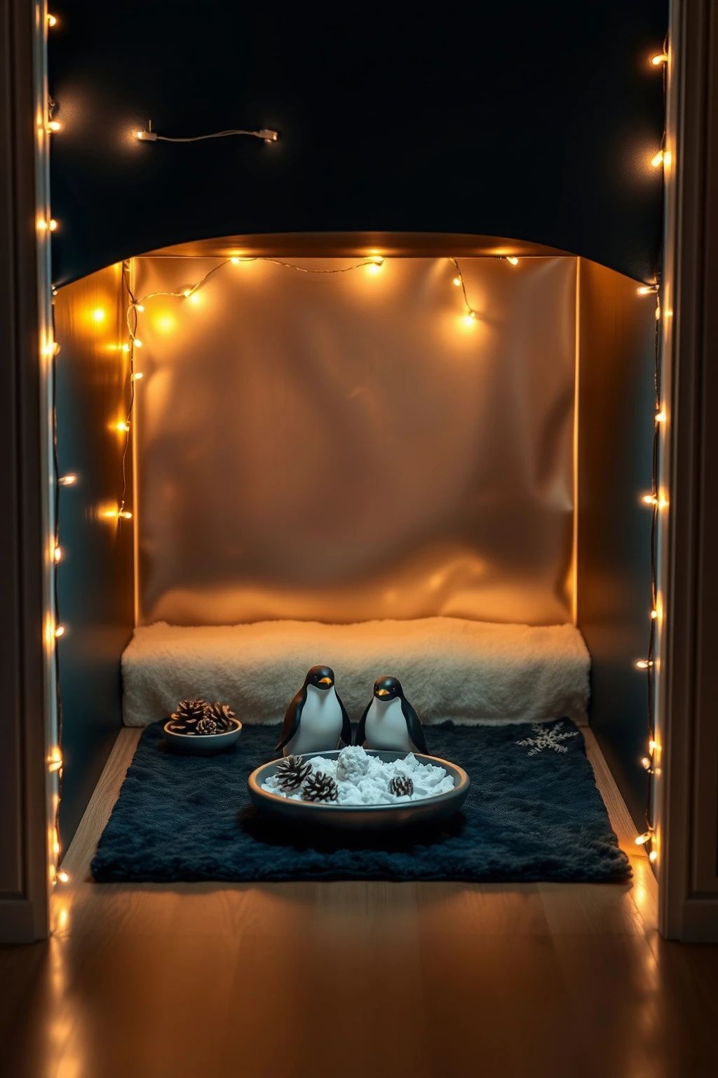 Make an Under-Stairs Nook Feel Like an Ice Cave