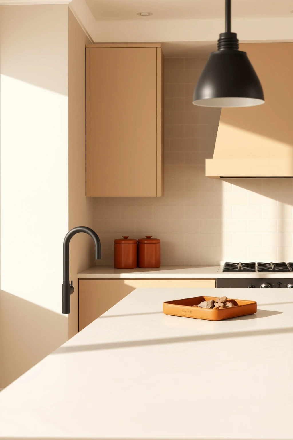 Layer in Warmth with a 2–3 Color Countertop Plan