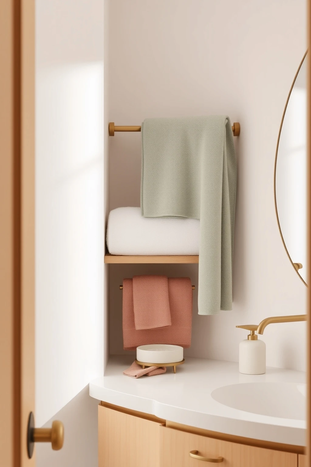 Swap Towels to One Color Family for a Polished Feel