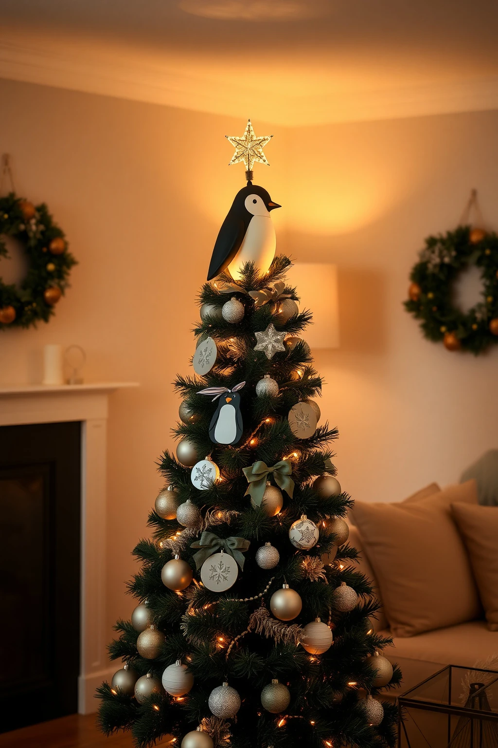Style a Penguin Tree Topper Using Height Math