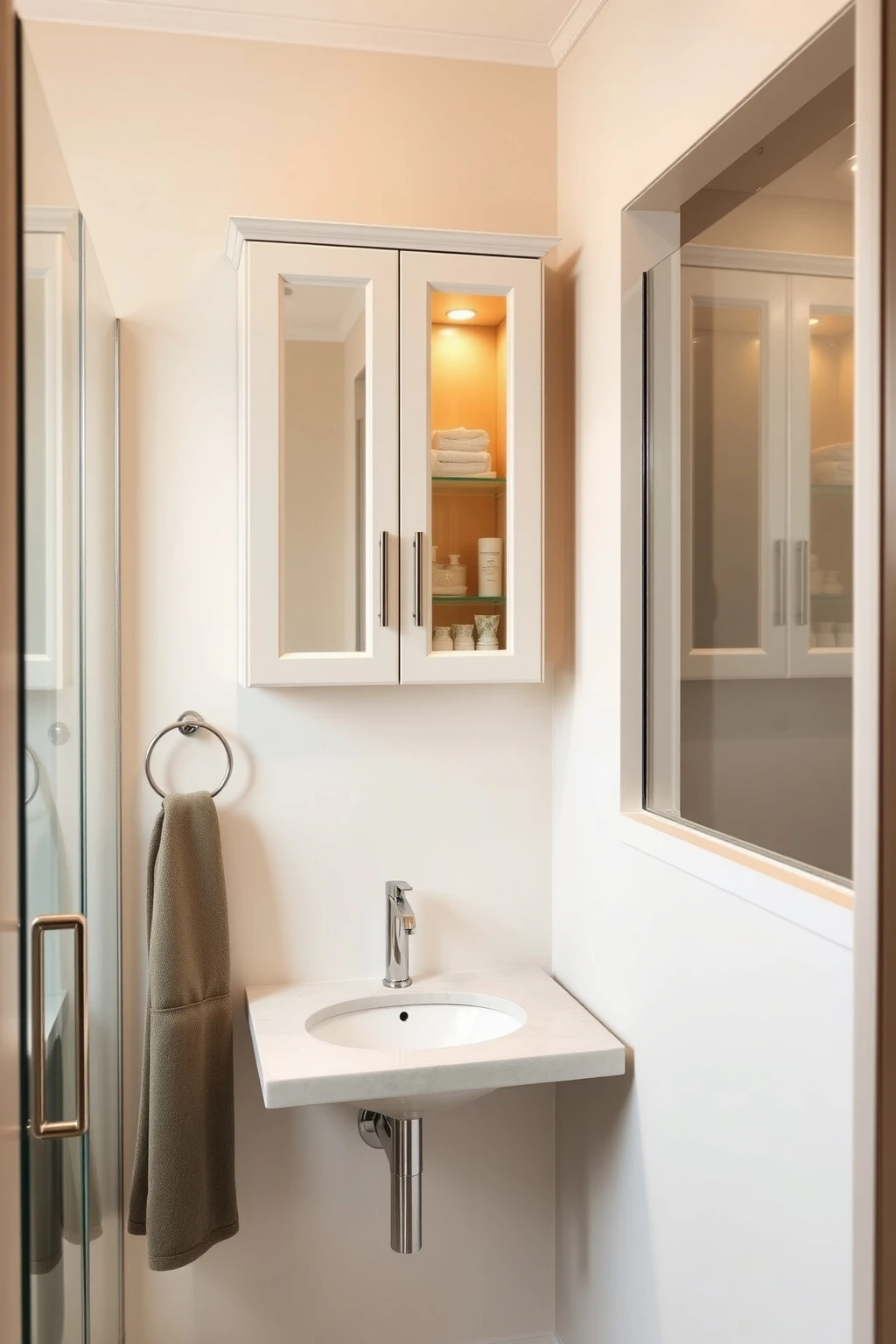 Mirror-Ledging Trick: Use a Backer Board for Extra Storage
